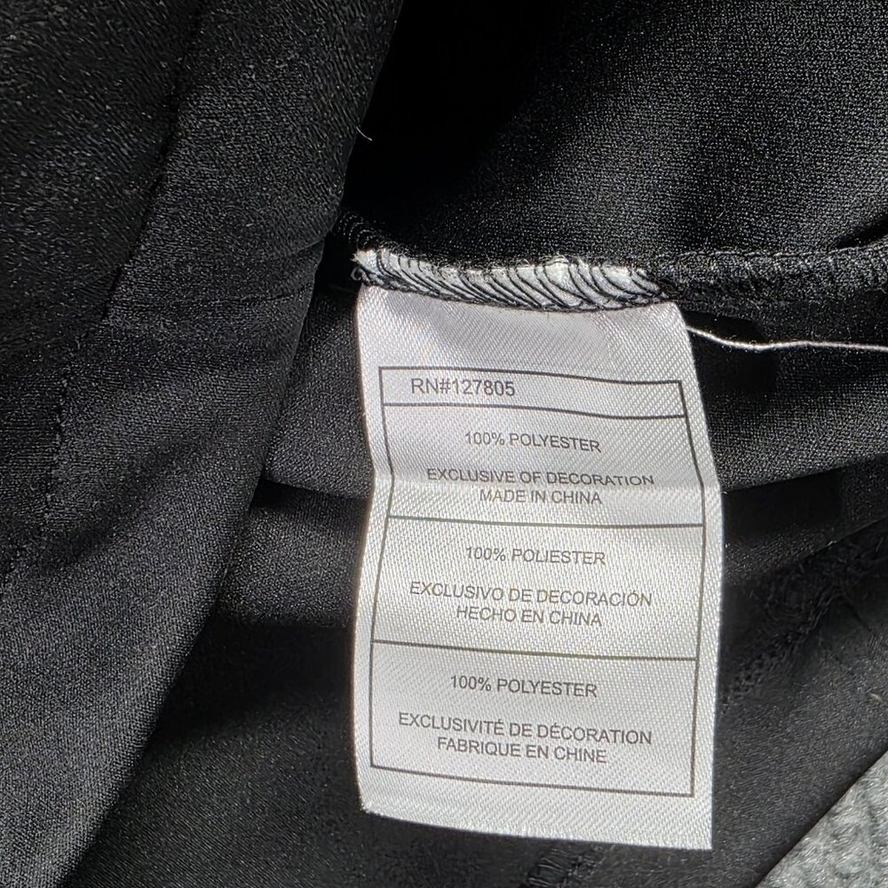 Reebok Track Jacket Mens L Black Gray Colorblock Spellout Hooded Zip Athleisure - Picture 12 of 13